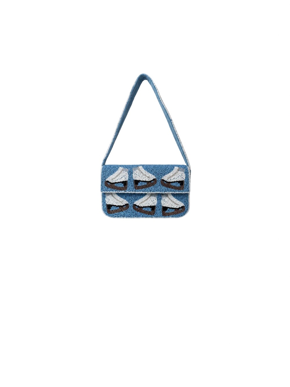 Source Unknown Blue Sequin Sailboat Shoulder Bag